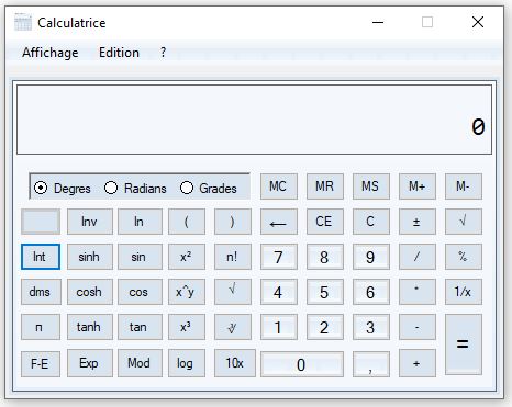 Calculatrice scientifique